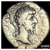 177-192 Roman Commodus Silver Denarius NEARLY UNCI