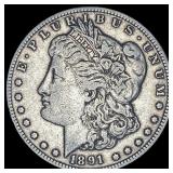 1891-CC Silver Morgan Dollar NEARLY UNCIRCULATED