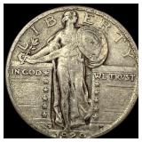 1929-S Silver Standing Liberty Quarter NEARLY UNCI