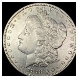 1878 Silver Morgan Dollar NEARLY UNCIRCULATED