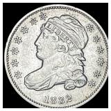 1832 Capped Bust Dime NEARLY UNCIRCULATED