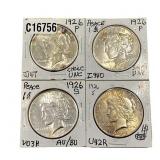 [4 Coins]1926 Silver Peace Dollar