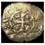 Portugal Crusades Dinis I Silver Dinero NEARLY UN