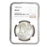 1903-O Morgan Silver Dollar NGC MS65