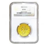 1844-O Liberty Head Dollar NGC XF45