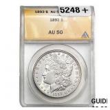 1893 Morgan Silver Dollar ANACS AU50