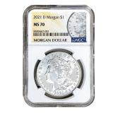 2021-D Morgan Silver Dollar NGC MS70