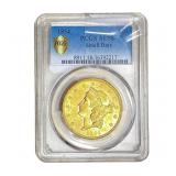 1854 $20 Gold Double Eagle NGC AU58 Small Date