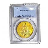 1924 $20 Gold Double Eagle PCGS MS65