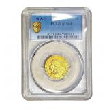 1908-D $5 Gold Half Eagle PCGS MS64