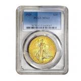 1920 $20 Gold Double Eagle PCGS MS63