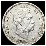 1883 Kingdom of Hawaii Dime CLOSELY UNCIRCULATED