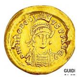 402-450 AD Eastern Rome Gold Solidus Theodosius II