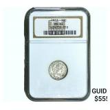 1912 Barber Dime NGC MS64