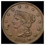 1841 Braided Hair Large Cent  CLOSELY UNCIRCULATE