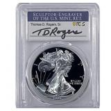 1999-P Silver Eagle PCGS PR70 DCAM Thomas D Rogers