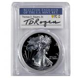 1999-P Silver Eagle PCGS PR70 DCAM Thomas D Rogers