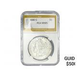 1880-S Morgan Silver Dollar PGA MS65