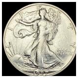 1927-S Walking Liberty Half Dollar CLOSELY UNCIRCU