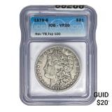 1879-S REV. 78 Morgan Silver Dollar ICG VF20