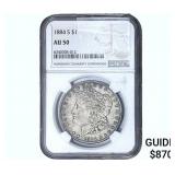1884-S Morgan Silver Dollar NGC AU50