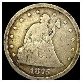 1875-S Silver Twenty Cents NICELY CIRCULATED