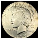 1934-S Peace Silver Dollar CLOSELY UNCIRCULATED