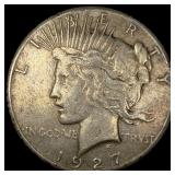 1927 Peace Silver Dollar NEARLY UNCIRCULATED