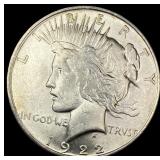 1922-S Silver Peace Dollar CHOICE AU