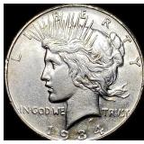 1934 Silver Peace Dollar CLOSELY UNCIRCULATED