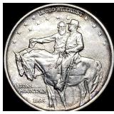 1925 Silver Half Dollar Stone Mountain NEARLY UNCI