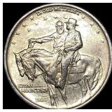 1925 Stone Mountain Silver Half Dollar NEARLY UNCI