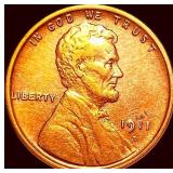 1911-D Bronze Lincoln Wheat Cent CHOICE AU