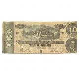 1864 $10 Confederate States America Richmond