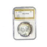 1925 Silver Peace Dollar PGA MS66