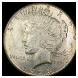 1923 Silver Peace Dollar CHOICE AU