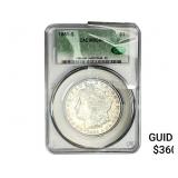 1881-S Morgan Silver Dollar CAC MS64+