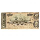 1864 $20 Confederate States of America 5