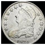 1821 Capped Bust Half Dollar LIGHTLY CIRCULATED