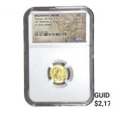 Byzantine Phocas 602-610 AD Gold Tremissis NGC MS