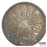 1908Mo AM Mexico Silver Peso CHOICE AU