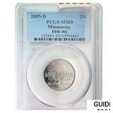 2005-D Minnesota Silver Quarter PCGS MS65 DDR-006