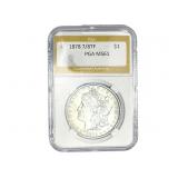 1878 7/8TF Morgan Silver Dollar PGA MS61
