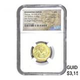 Byzantine Phocas 602-610 AD Gold Solidus NGC MS