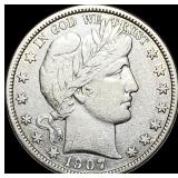 1907-O Barber Half Dollar  NEARLY UNCIRCULATED