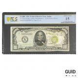 1934 $1000 Federal Reserve Note Dallas PCGS CF 15