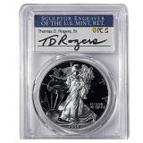 1999-P Silver Eagle PCGS PR70 DCAM Thomas D Rogers