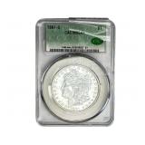 1881-S Morgan Silver Dollar CAC MS64+