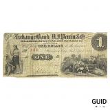 1862 $1 Michigan City & South Bend Plank Road Co.
