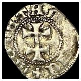 1386-1395 Hungary Silver Denar CLOSELY UNCIRCULATE